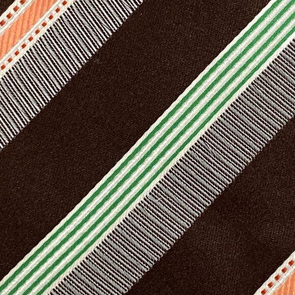 Mens 100% Silk Neck Tie Ermenegildo Zegna Italy 60/3.5 - Picture 3 of 7